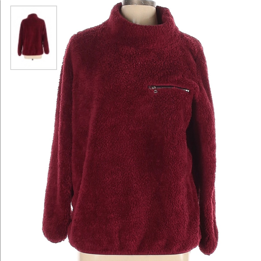 Fuzzy pullover sweater